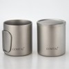 SPORTARC Portable Camping Water Cup Titanium Cup Double Wall Titanium
