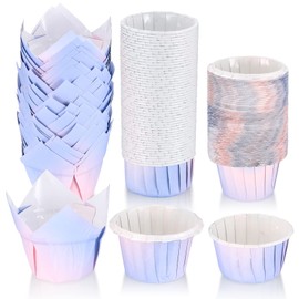 TOOINKCV Pack of 150 Paper Muffin Cases, Cupcake Muffins Moulds, Cupcake Baking Cups Wrapper Liners for Wedding, Birthday, Party, Baking Cups