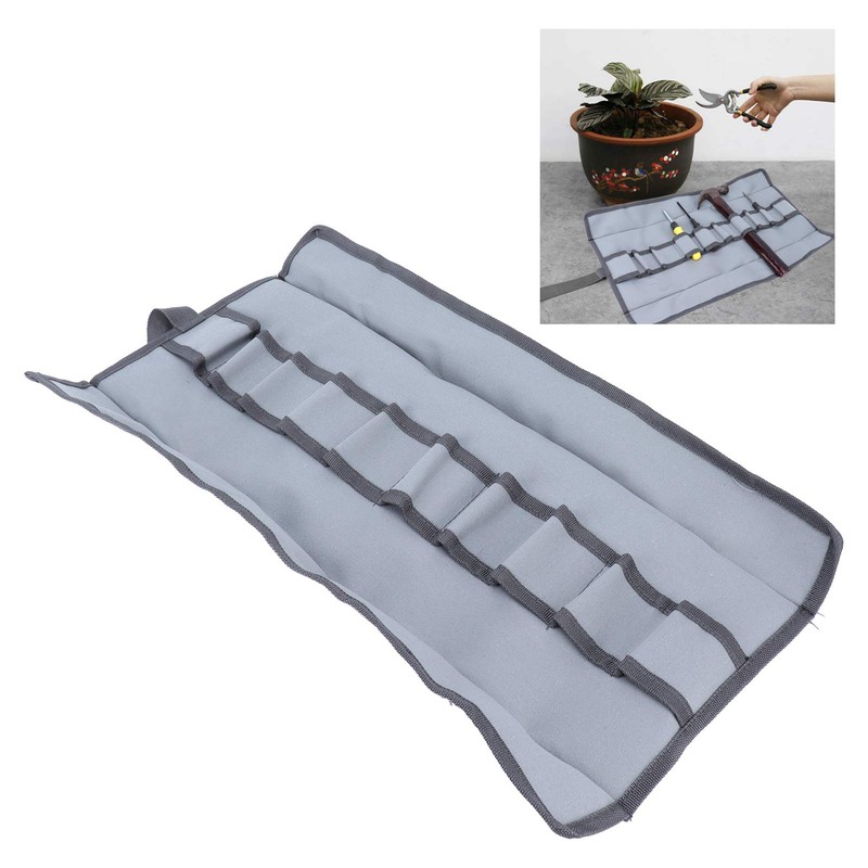 Garden Tools Storage Bag with 10 Pockets Waterproof Portable Roll