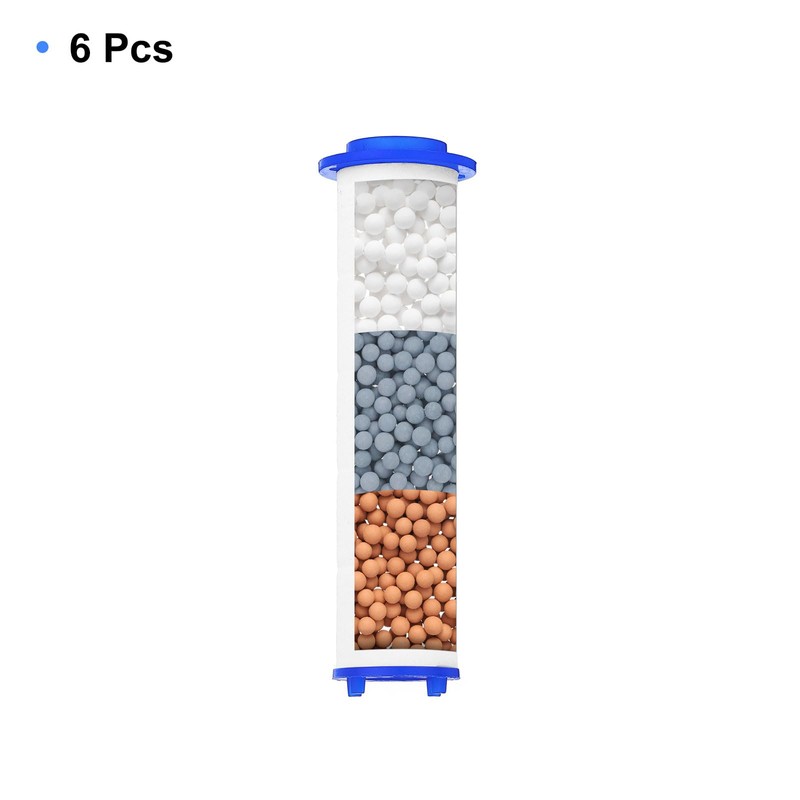 uxcell 6 Pcs Shower Head Filter with Calcium Balls 3.3