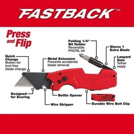 for Milwaukee 48-22-1505 FASTBACK 6 in 1 Folding Utility Knife