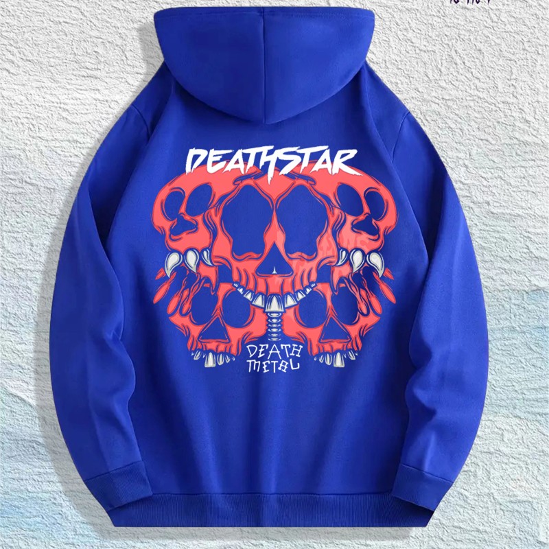 Deathstar Metal Graphic Hoodie 100% Cotton US Warehouse 7 ColorsColor: