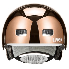 uvex hlmt 5 bike pro chrome - robust city helmet for men and women - individual size adjustment - optimised ventilation - rose chrome - 55-58 cm