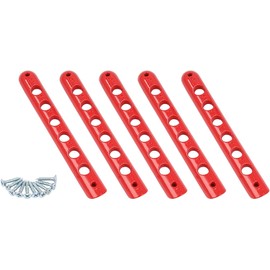 Unifizz 5Pcs Exterior Grab Door Handle Pull Insert Decorative Strip Trim Covers Red for Jeep Wrangler JK Unlimited 4-Door 2007-2018