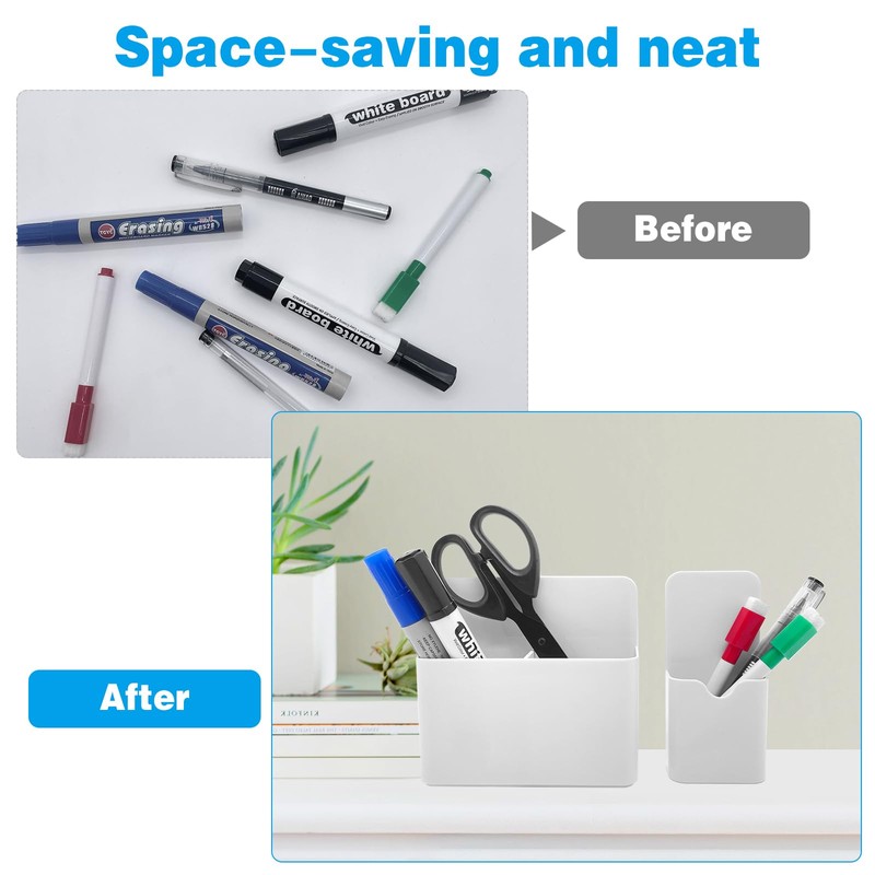Skythrive Magnetic Marker Holder for Whiteboard Pens, Locker Organiser, Whiteboard