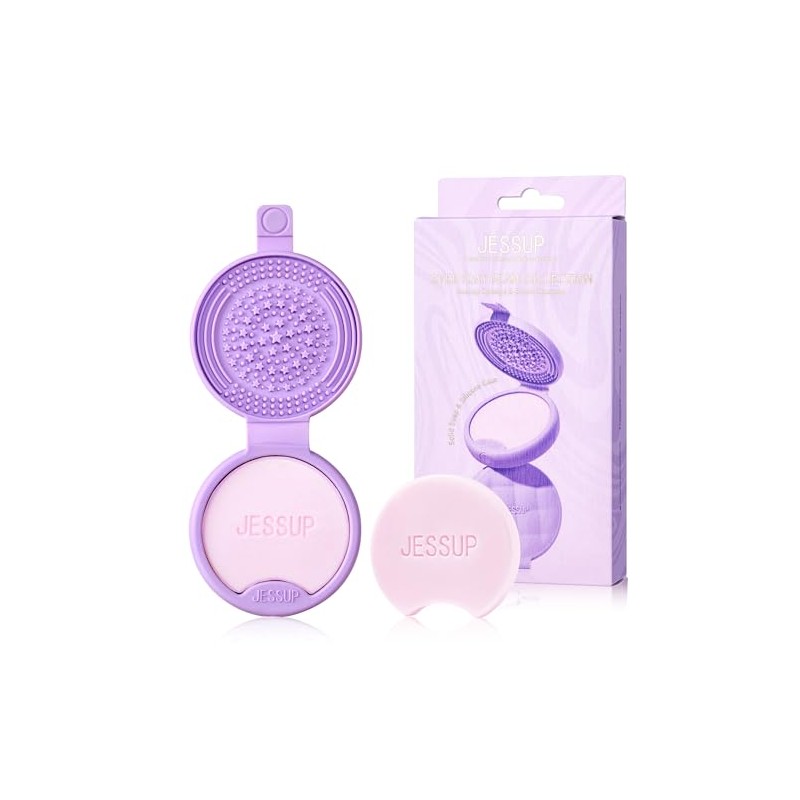 Jessup Alfombrilla Limpiadora de Brochas de Maquillaje de Silicona con