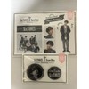Johnny&Associates. Hokuto Matsumura Sticker Tin Badge Set, Sixtones 2st Anniversary, White, Metal