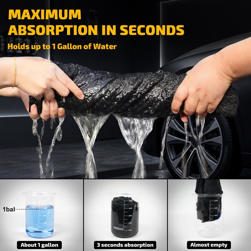 SMINDER 2-Pack Car Drying Towels – Microfiber Towels for Cars