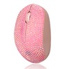 Bling Dazzling 2.4GHz Wireless Silent Mouse Covered with Rhinestone Crystal,