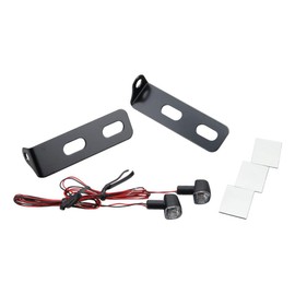 Kijima 219-4017 Motorcycle Parts Turn Signal Lamp Nano & Number Side Mount Stay Set, Universal