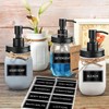 HVSWLY 64 PCS Laundry Labels for Jars,Minimalist Laundry Room and