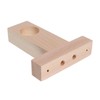 Coshar Wood Rod Holder, Ceiling Mount Closet Pole Socket Pipe