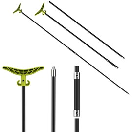 sailpref 8.63' Shallow Water Anchor Pole, Fiberglass Sand Anchor with T-Handle and 316 Stainless Tip, Corrosion-Resistant Shallow Water Anchor for Boats, Beaches, Sandbar(Gloves Included)