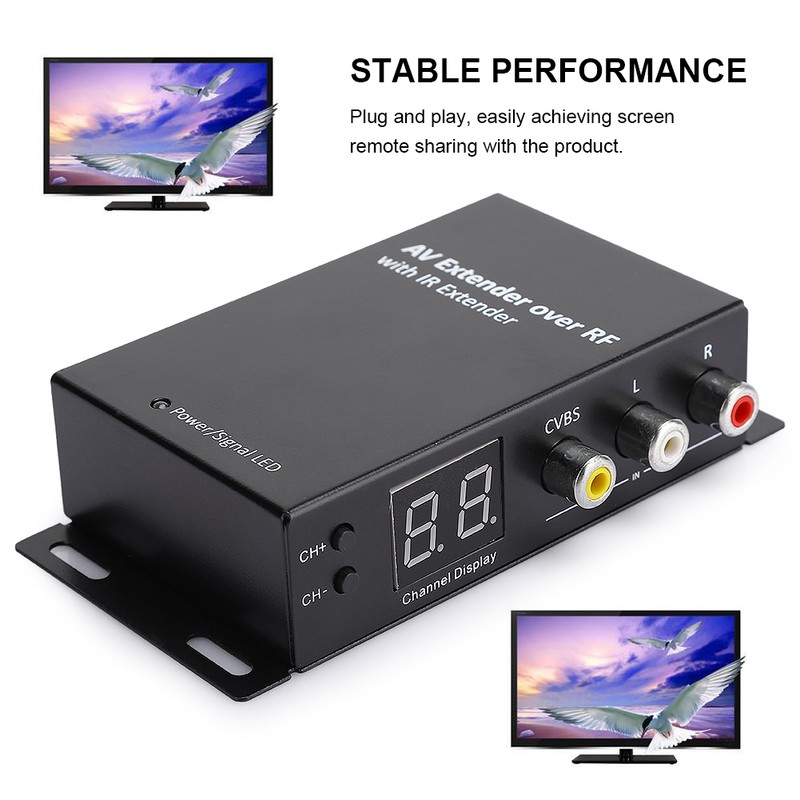 Digital Set Top TV Box RF AV Extender Repeater Adapter