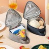 Pack of 2 Triangular Lunch Bag, Reusable Storage Bag, Small