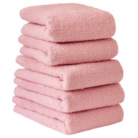 Hiorie Hotel Style Towel, Face Towel, Set of 5 (Choose from 18 Colors), Instant Absorption, Made in Japan