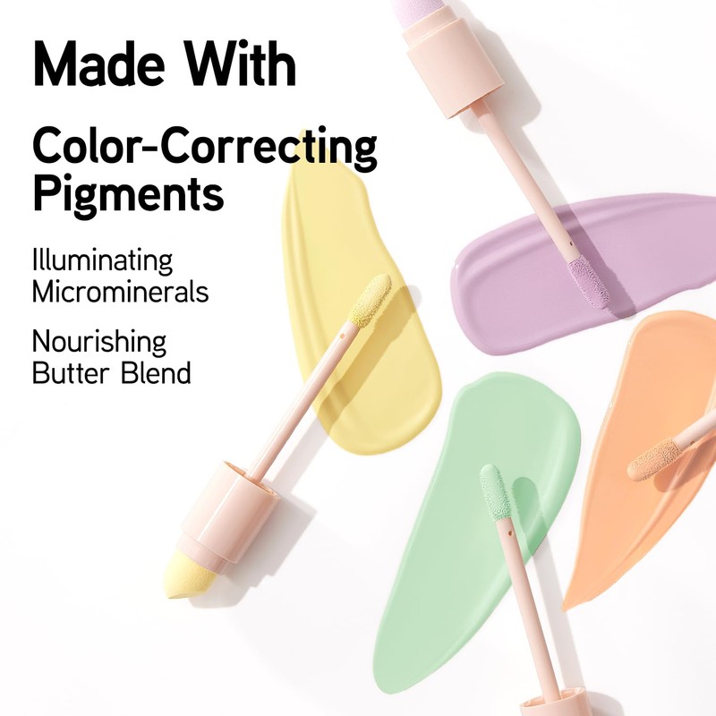 Physicians Formula Butter Glow Corrector, Lightweight Concealer with Dual-Ended Applicator,