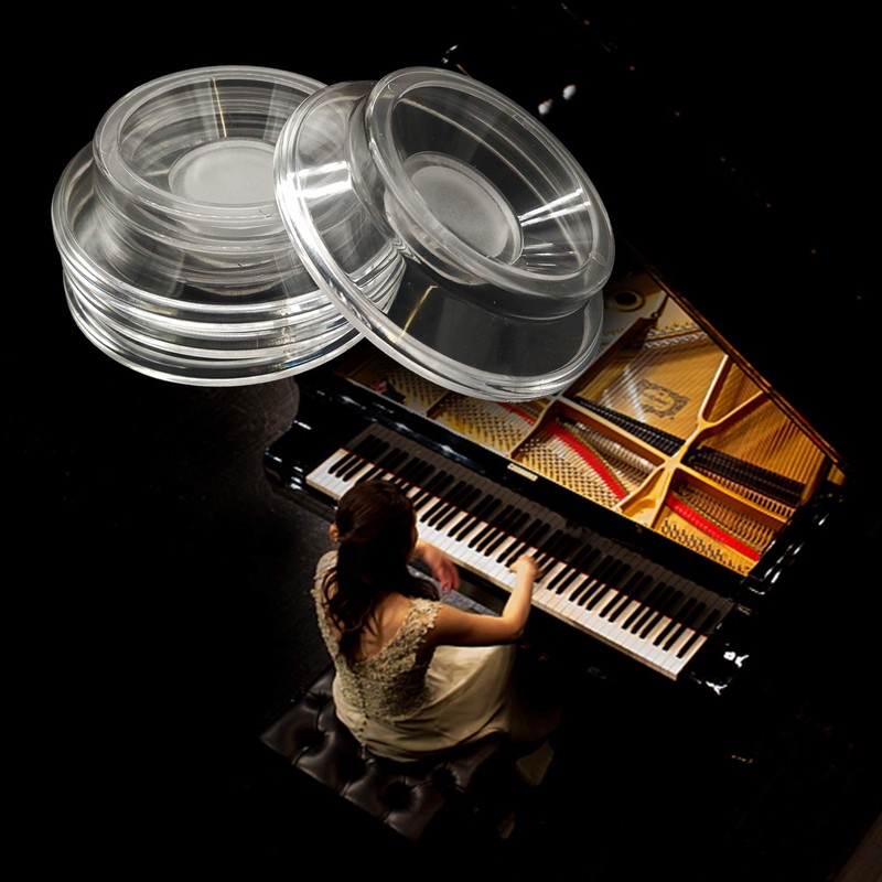 Piano Roller Cups, 4 Pieces Furniture Leg Pads Protector ABS