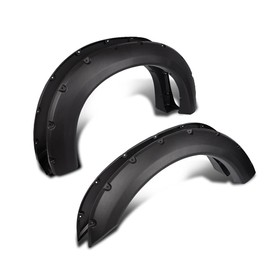 ANDPLAY Riveted-Pocket Fender Flares, Compatible with Ford F250 F350 Super Duty 1999-2007, (Does Not Fit Dually Models), Black Wheel Cover Protector Tire 4pcs