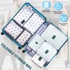 Coolzon Pack of 8 Packing Cubes, Suitcase Organisation Cubes, with
