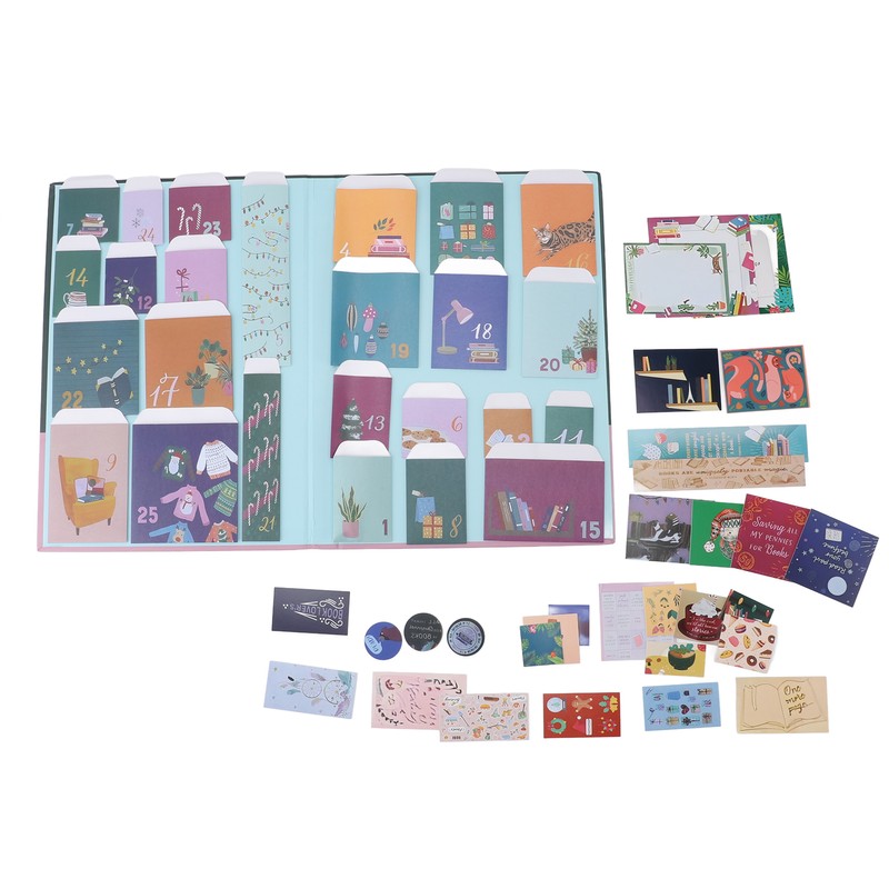 Book Lovers Advent Calendar Unique Countdown with 25 Bags Book
