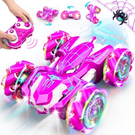 Braxel Remote Controlled Car, Gift Girls 3 4 5 6 7 8-11 Years RC Car Monster Truck Children's Toy from 3-6 Years Outdoor Toy Spider Toy Gifts for Girls
