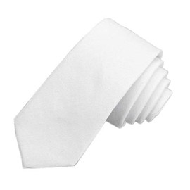 Kihatwin Men Solid White Linen Cotton Ties Spring Woven Awesome Formal Necktie Gift for Dad Son