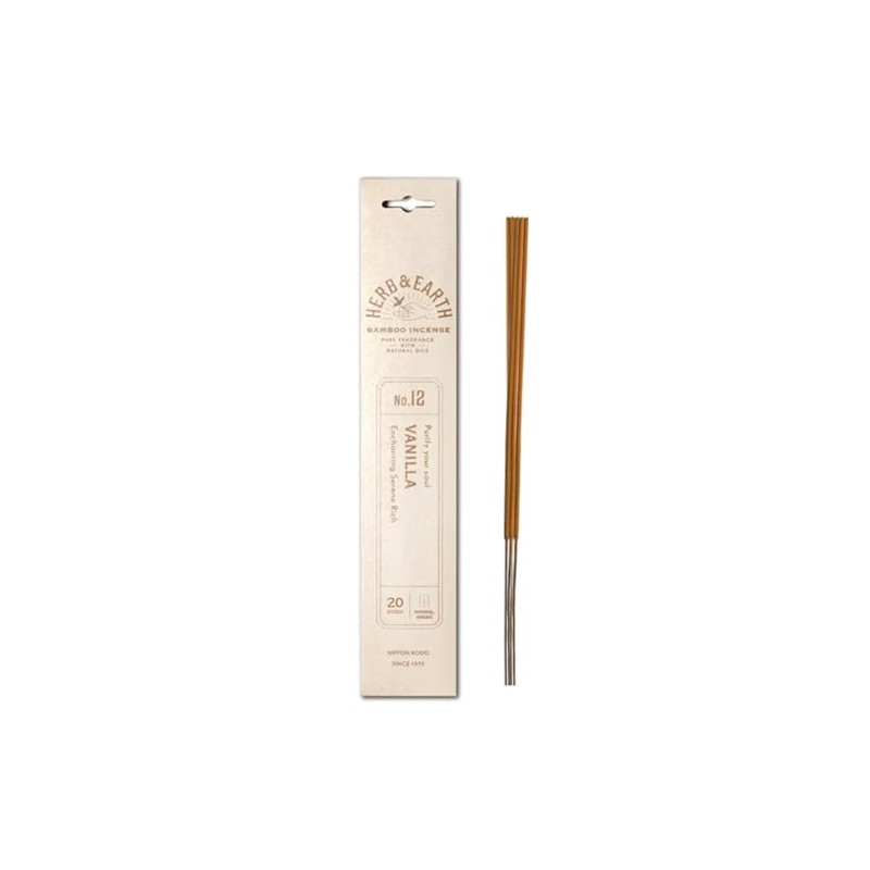 HERB & Earth H&E Bamboo Incense - Vanilla - 20