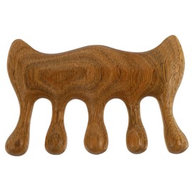 TOVINANNA Massager Brush Scalp Massager Scrubber Guasha Massage Tools Wooden Comb