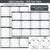 2026 Dry Erase Calendar – Large Yearly Wall calendar 2026,