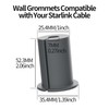 EAZUSE Starlink Cable Routing Kit Wall Pass Through Grommet Mounting