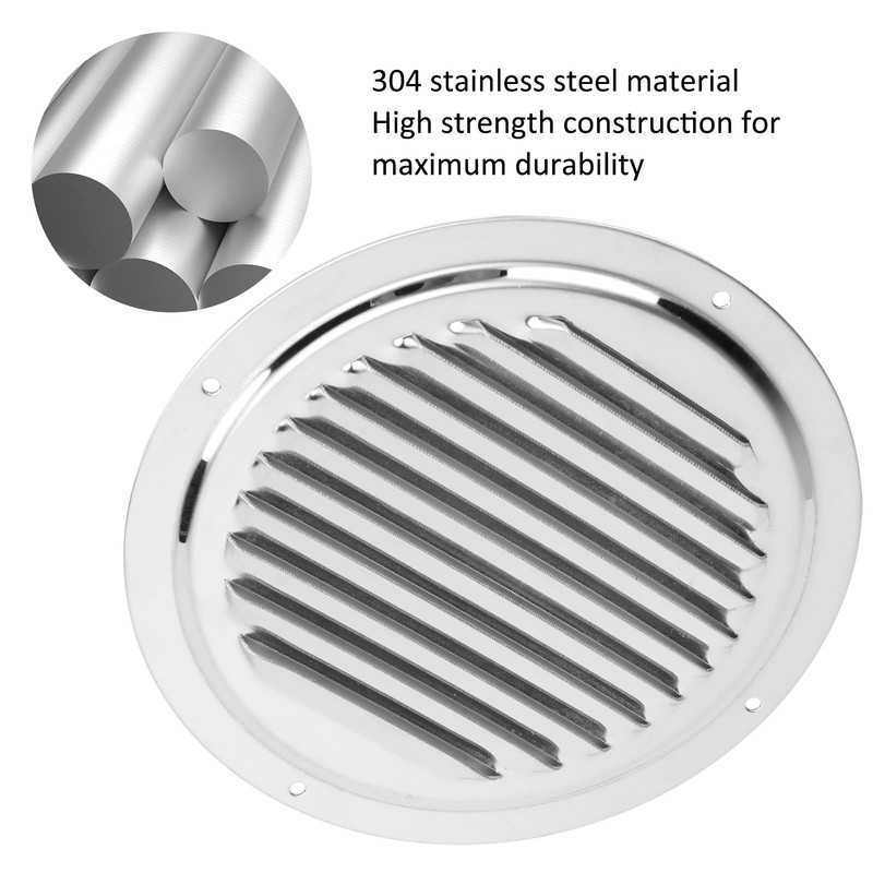 Aramox Marine Air Vent Louver Grille Ventilation Duct Cover 304