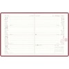 Taschenkalender bordeaux 2026 - Büro-Kalender 8,3x10,7- 1W/2S - flexibler Kunststoffeinband