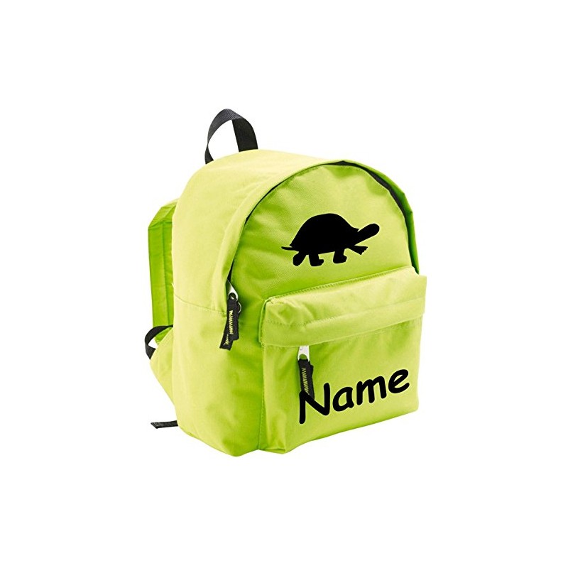 'Shirtinstyle "Turtle with Name Ideal For Nursery Children's Rucksack Sport