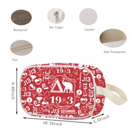 Lywjyb Birdgot Sisterhood Clear Makeup Bag DST Sister Sorority Merch DST Sorority Gift Greek Sister Gift (13 Bag CA)