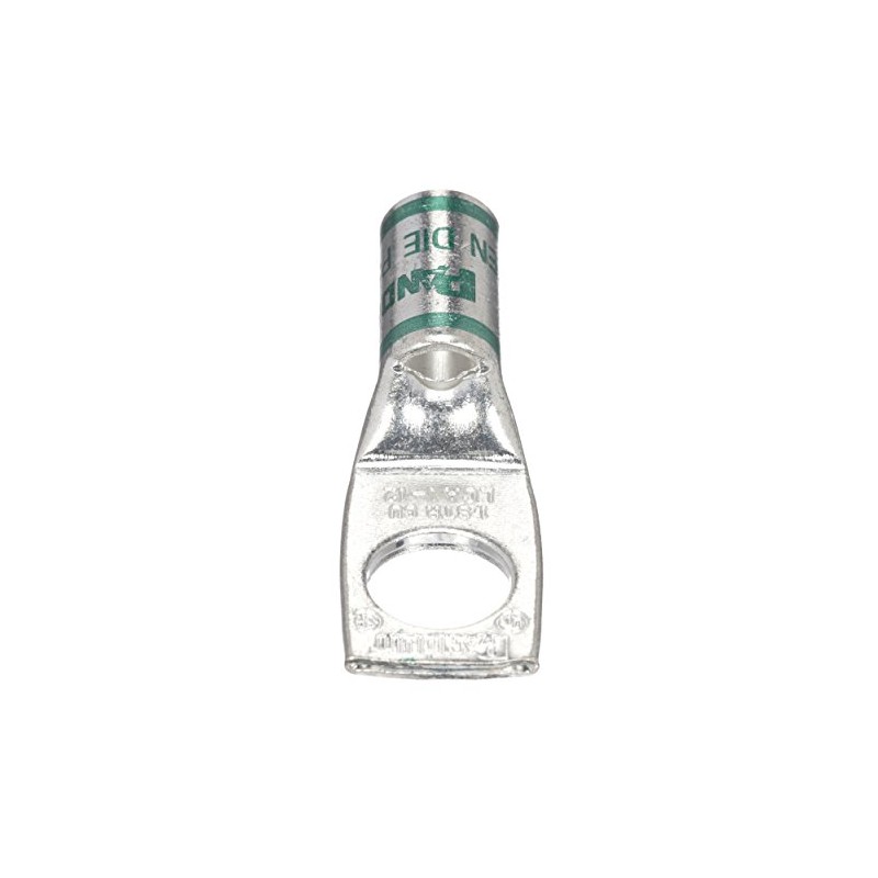 Panduit LCA1-14-E Tin-Plated Copper Compression Connector Lug, One-Hole, Standard Barrel