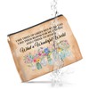 UPNEGE Floral Makeup Bag Gifts for Women What a Wonderful