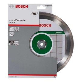 Bosch 1 x PRO Ceramic Diamond Cutting Discs for 25.4 mm Bore and Tile Cutter (for Tiles, Hard Tiles, Diameter 230 mm, Professional Accessories Table Saw)