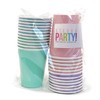 Pastel Rainbow Party Paper Cups 9 Ounce (24 Pack)