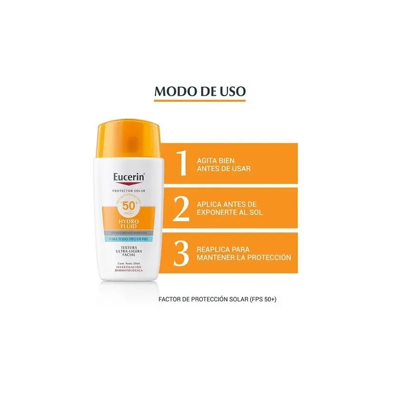 Eucerin Protector Solar Sun Face Hydro Fluid FPS 50+ 50ml