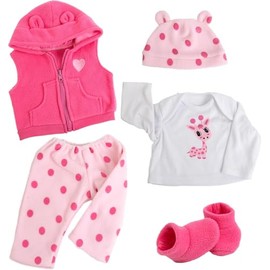 Reborn Baby Dolls Clothes - Outfit Clothing Accessories for 20-24 inch Lifelike Newborn Baby Dolls