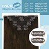 Fshine Real Hair Clip-In Extensions 60 cm 24 Inches 120
