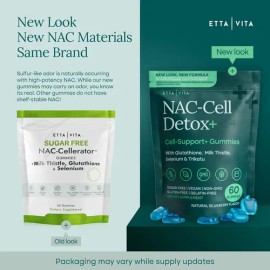 Etta Vita Nac Gummies 60 Caps Sin Azucar 300 Mg Nac                                                                                                   