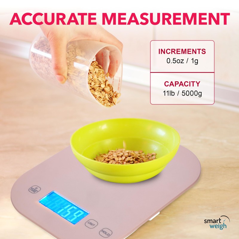 Smart Weigh Digital Food Scale Grams and Ounces - Sound