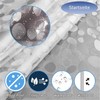 Shower Curtains Mould Proof Resistant -3D Effect Pebble Clear Shower