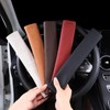 POKSRI 1P Genuine Cowhide Leather seat Belt Cover pad,car Seatbelt