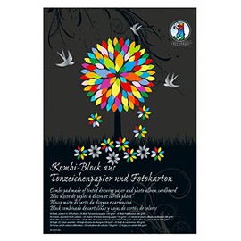 Ursus Block Set of 7770000SE Combination Drawing Paper Photo Card, 50 sheets, 9 x 13 cm