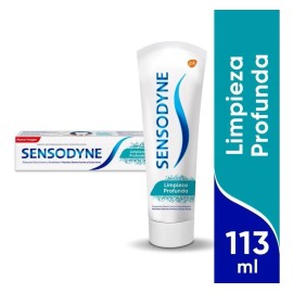 Pasta de Dientes Sensodyne Limpieza Profunda Protección Diária Pasta Para Dientes Sensibles 113g