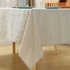 CHUFFED 100% Linen Tablecloth, Rectangular Tablecloth, High-Quality Linen Fabric Tablecloth