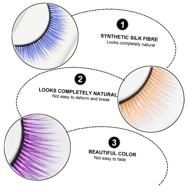 Beavorty 3 Pair Performance Lashes False Wispy Eyelashes Magnetic Lash